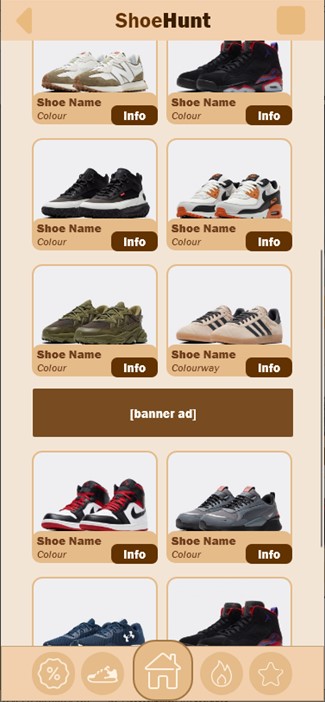 Shoe Snaps (2) - "Recent Finds" layout for displaying newfound shoes 